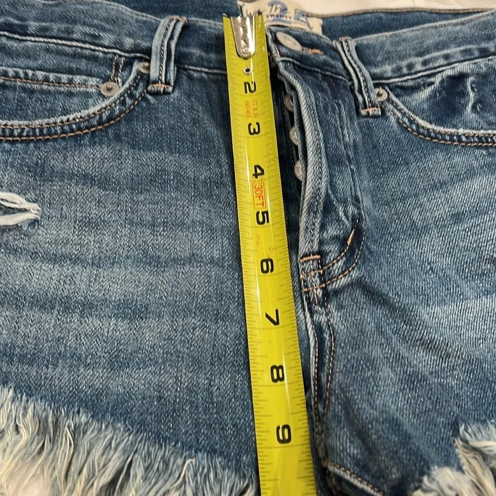 Free People we the free loving good vibrations  denim cutoff shorts - Picture 5 of 5